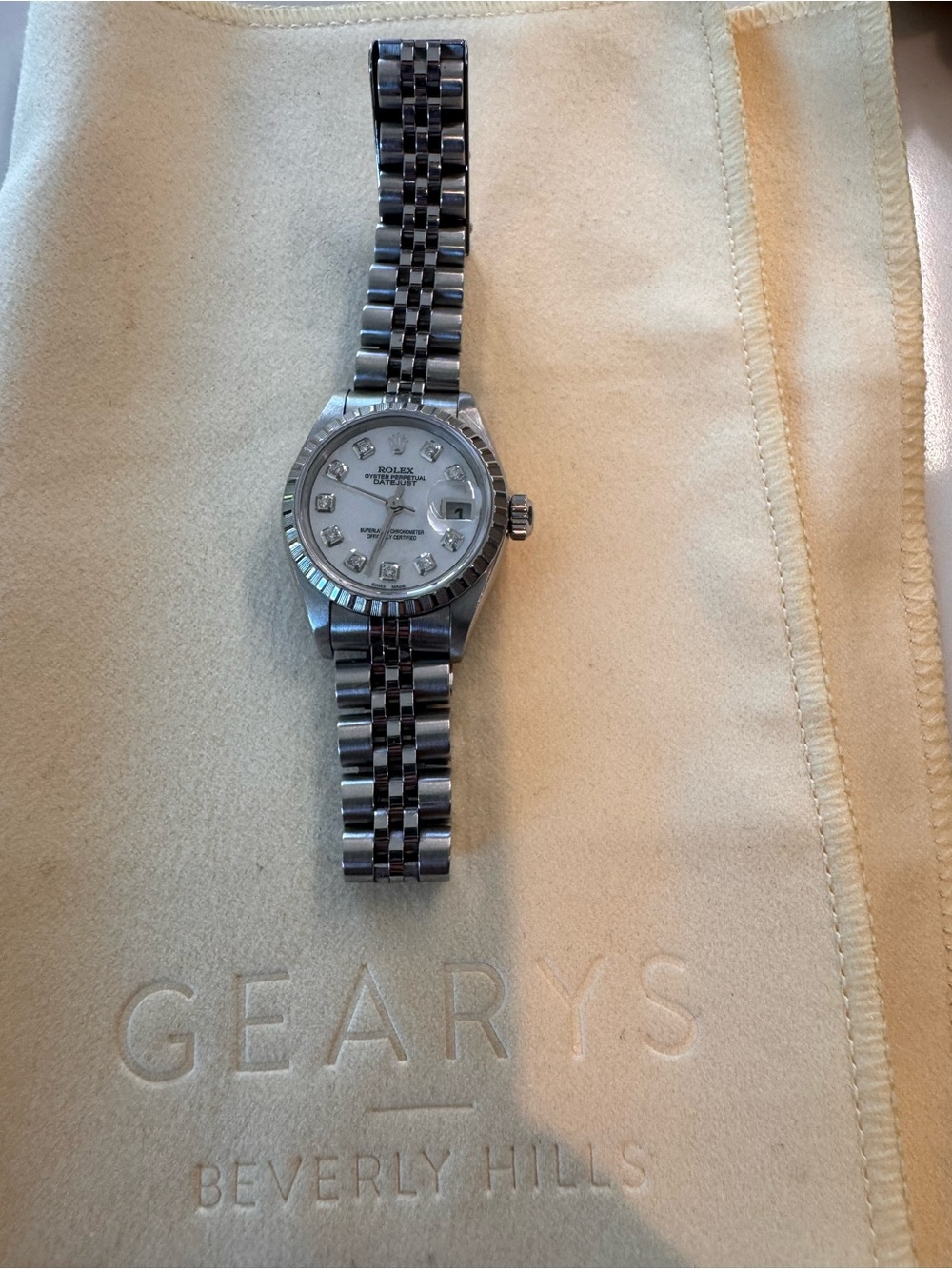 Rolex Datejust Ladies Steel 24mm Mother of Pearl Diamond Dial - Picture 4 of 10
